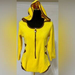 LittleForBig | Size L | Yellow Pikachu-Inspired Fleece Bodysuit Costume | NWOT